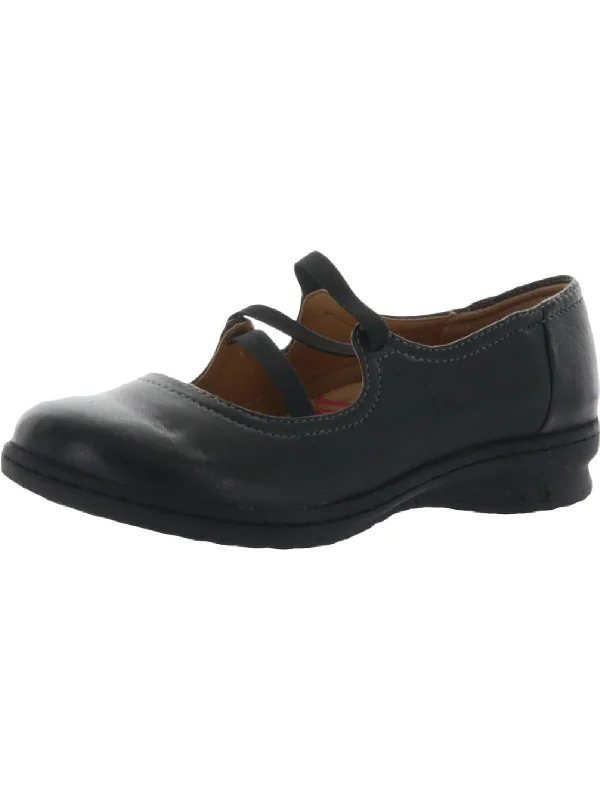 Farmington Womens Leather Slip On Mary Janes