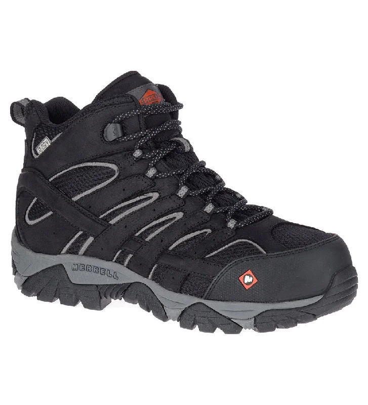 Men's Moab Vertex Mid Waterproof Comp Toe Work Boot Wide Width