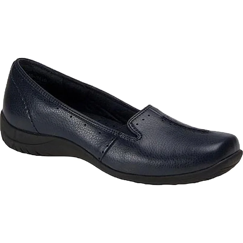 PURPOSE Womens Faux Leather Square Toe Flats