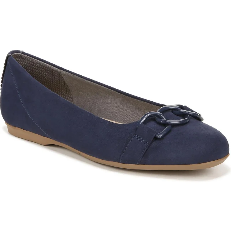 Wexley Adorn Womens Chain Slip On Ballet Flats