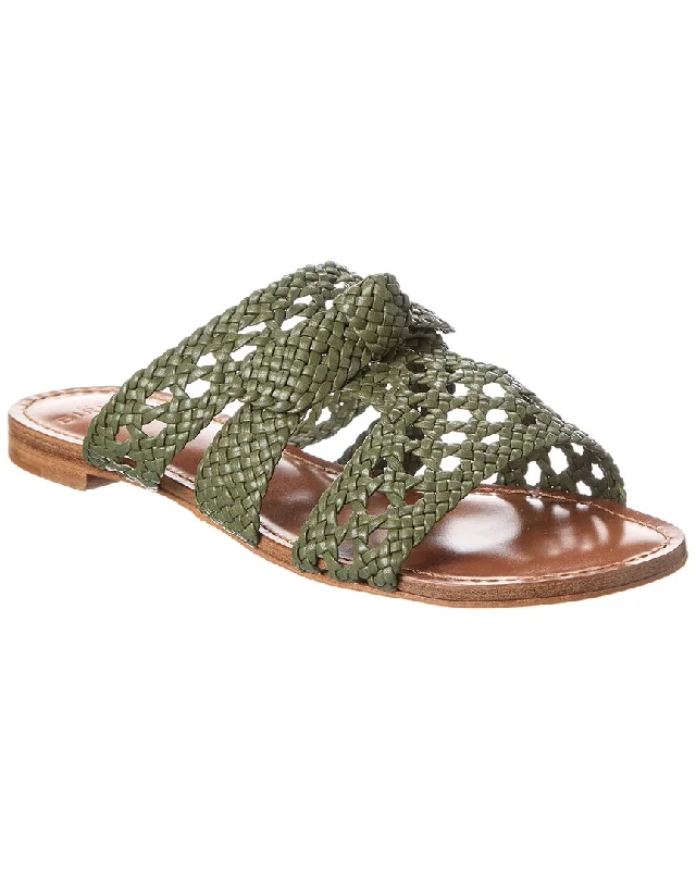 Alexandre Birman Clarita Braided Leather Sandal