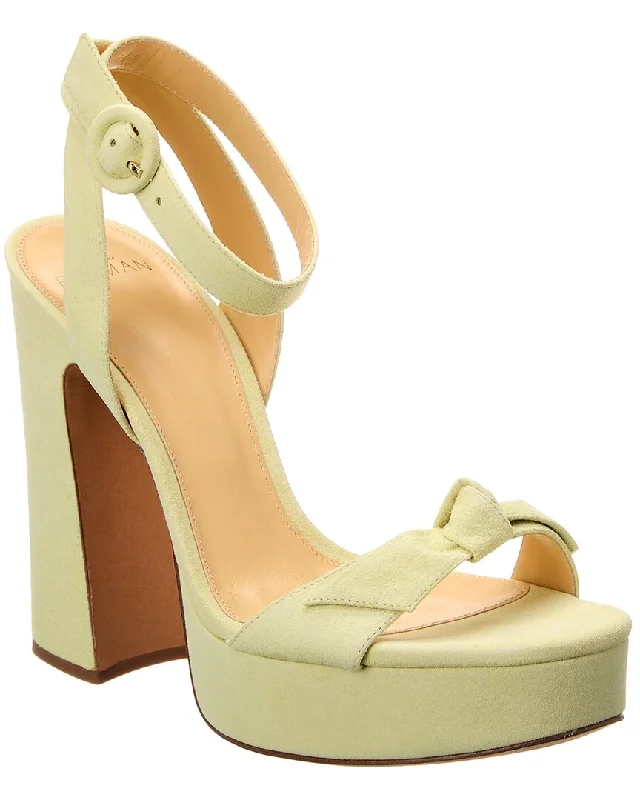 Alexandre Birman Clarita Curve 120 Suede Platform Sandal