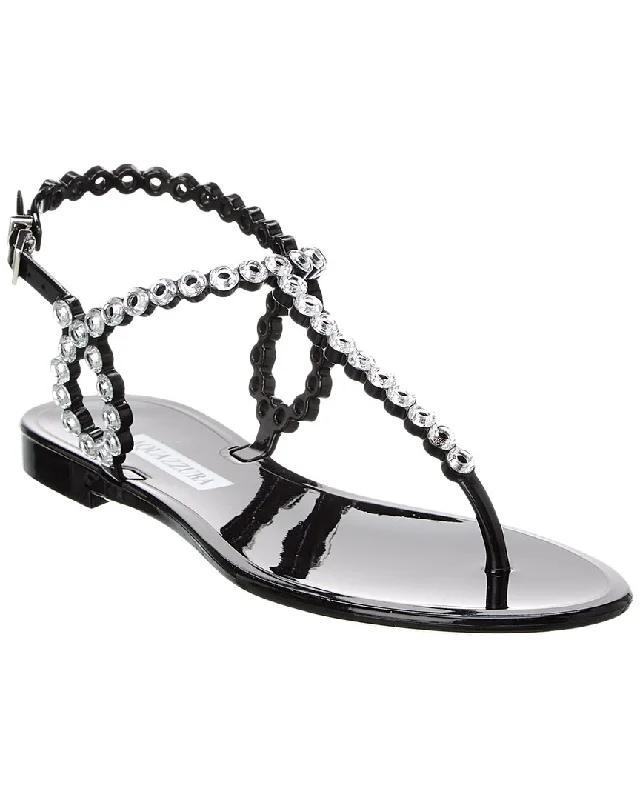 Aquazzura Almost Bare Crystal Jelly Sandal