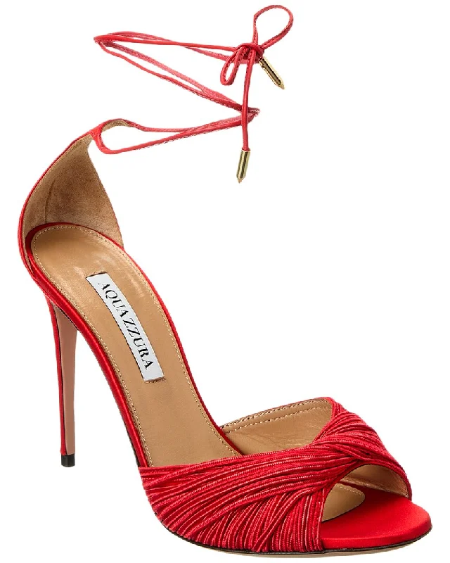 Aquazzura Bellini Beauty 105 Satin Sandal