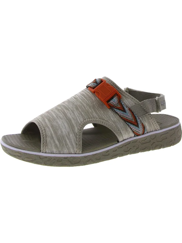 Boardwalk Parade Womens Microfiber Slingback Mule Sandals