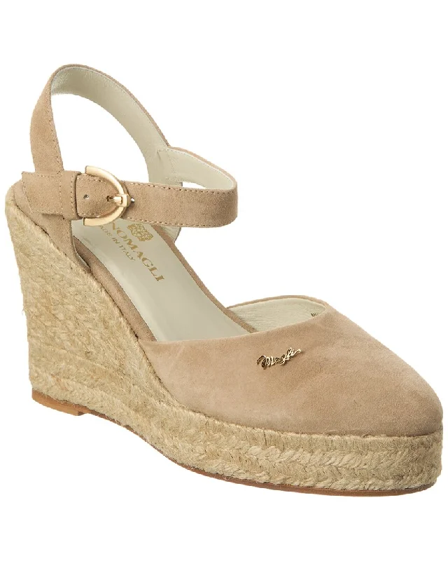 Bruno Magli Mares Suede Wedge Sandal