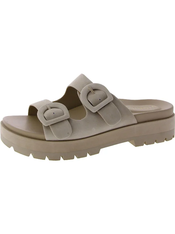 Capitola Womens Buckle Slide Sandals