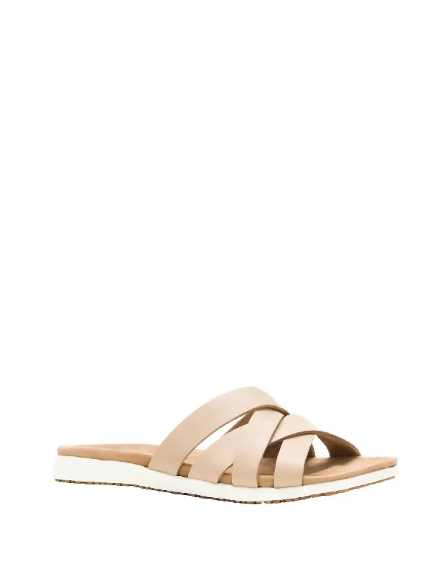 Cara Cross Sandal In Taupe