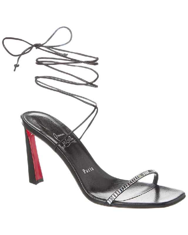 Christian Louboutin Condora Lacestrass 85 Leather Sandal