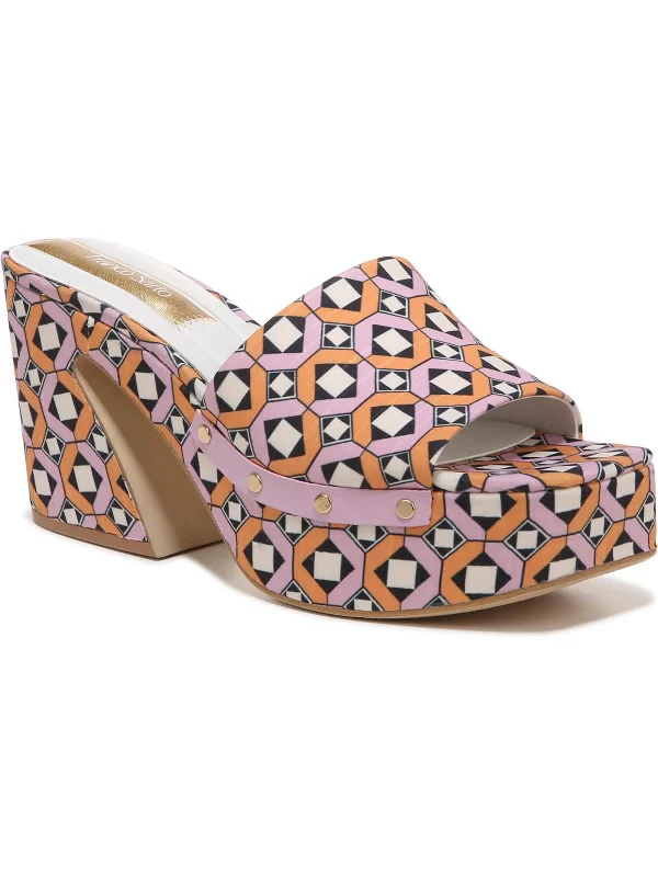 Damara 2 Womens Printed Slip On Heels