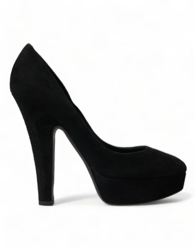 Dolce & Gabbana  Suede Heeled Pumps Women's Sophistication