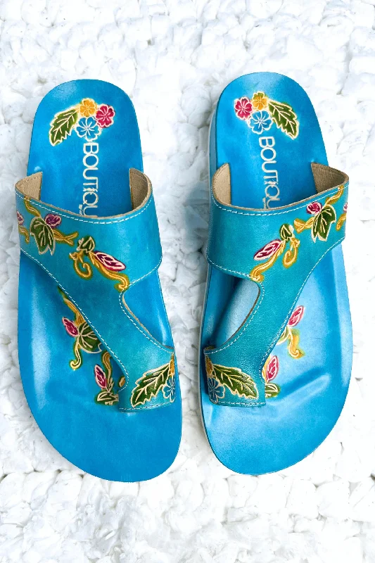 Eden Sandals In Turquoise