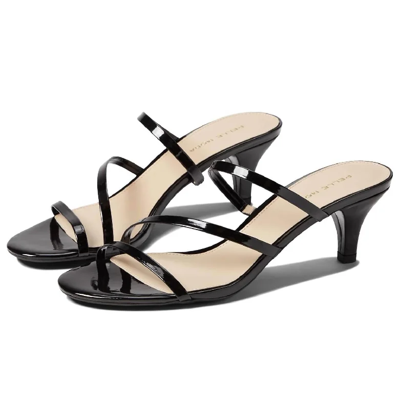 Elecia Sandal In Black Patent