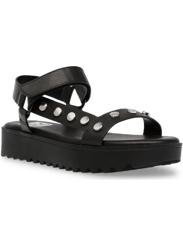 Eman Womens Studded Open Toe Sport Sandals