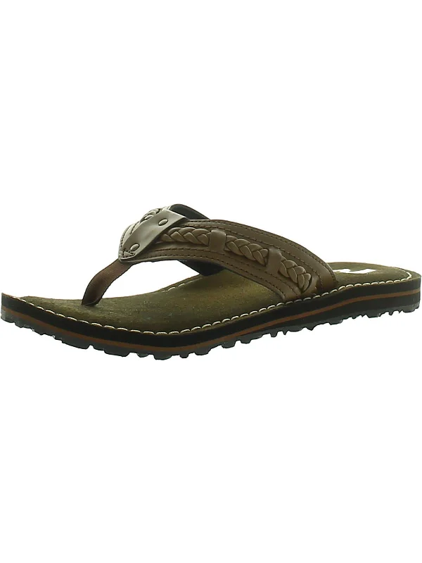 Fenner Nerice Womens Leather Thong Flip-Flops