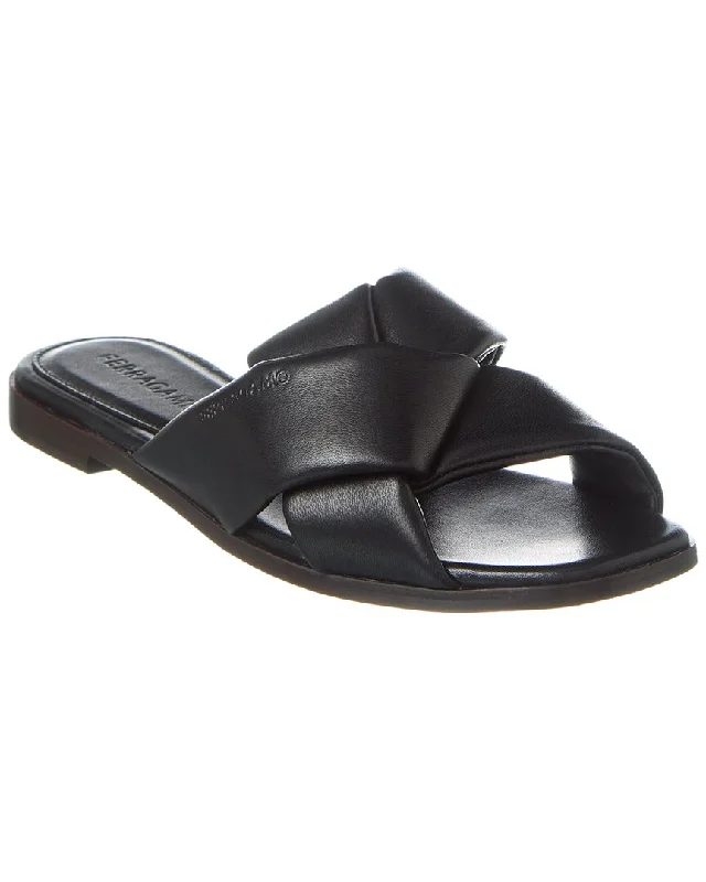 Ferragamo Alrai Leather Sandal