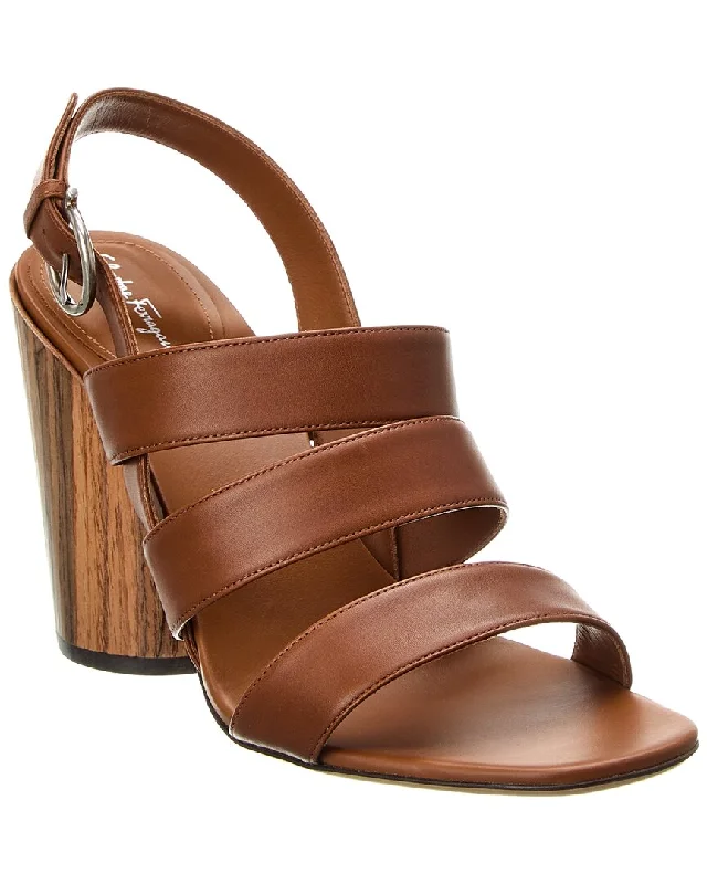 Ferragamo Trezze Leather Sandal