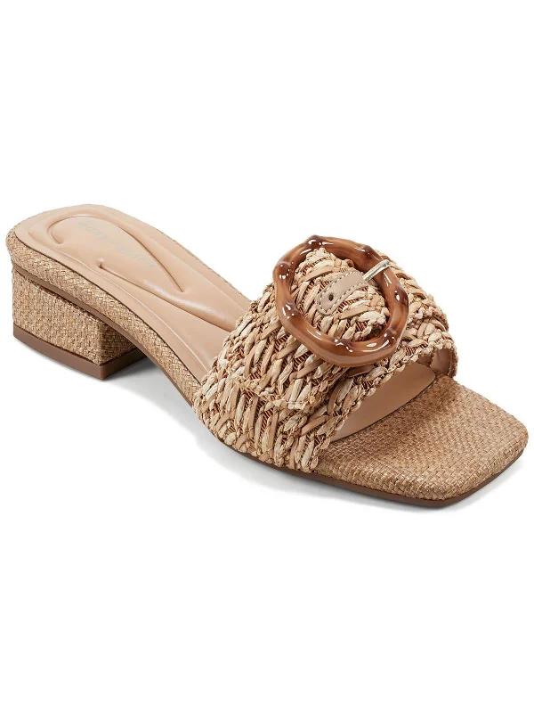 Gatlin2 Womens Buckle Slip On Slide Sandals