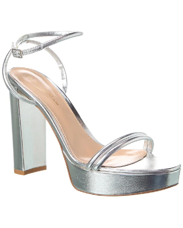 Gianvito Rossi 85 Leather Platform Sandal