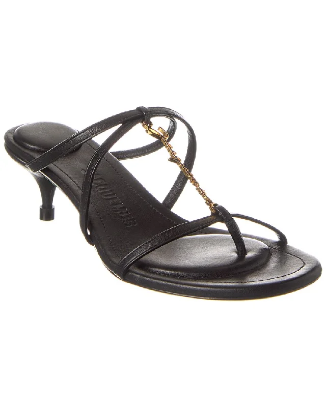 Jacquemus Pralu Basses Leather Sandal