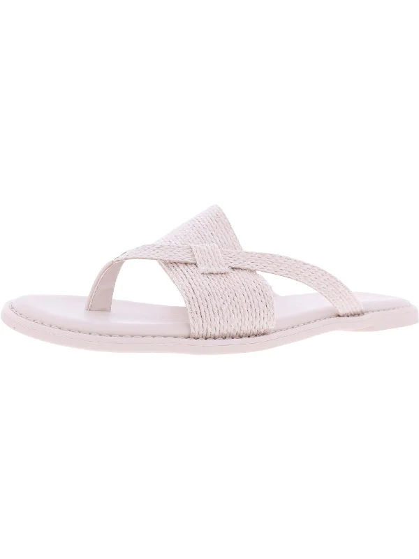 Jenice 2 Womens Woven Open Toe Slide Sandals