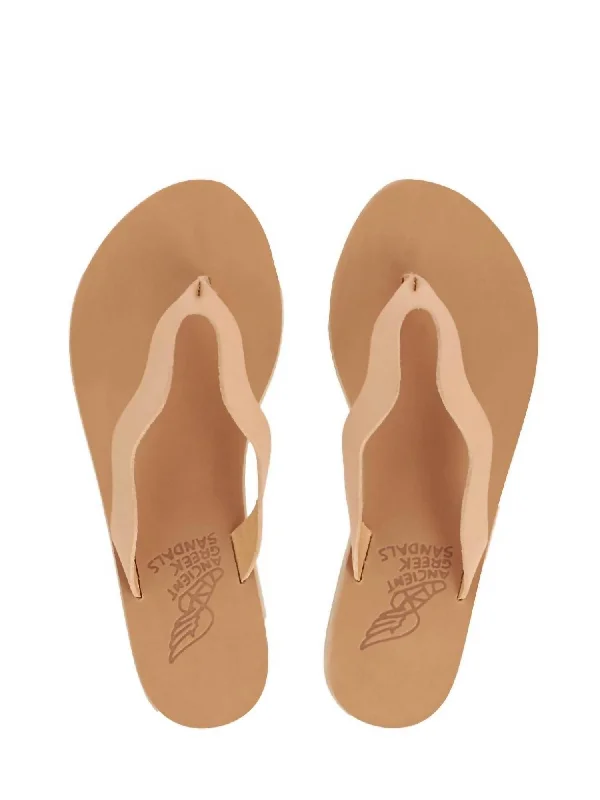 Laconia Flat Sandals In Nude