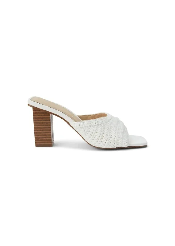 Layton Heeled Sandal In White