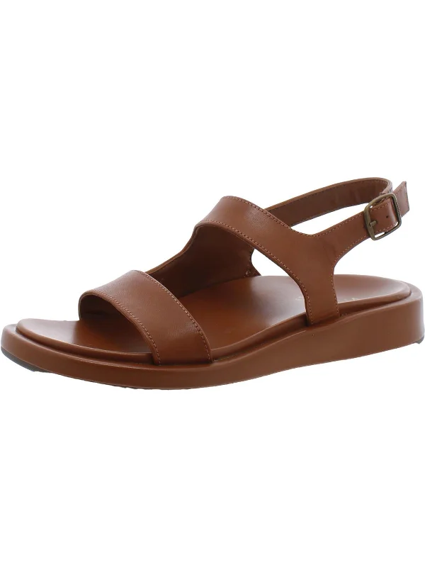 MADERA Womens Leather Open Toe Ankle Strap