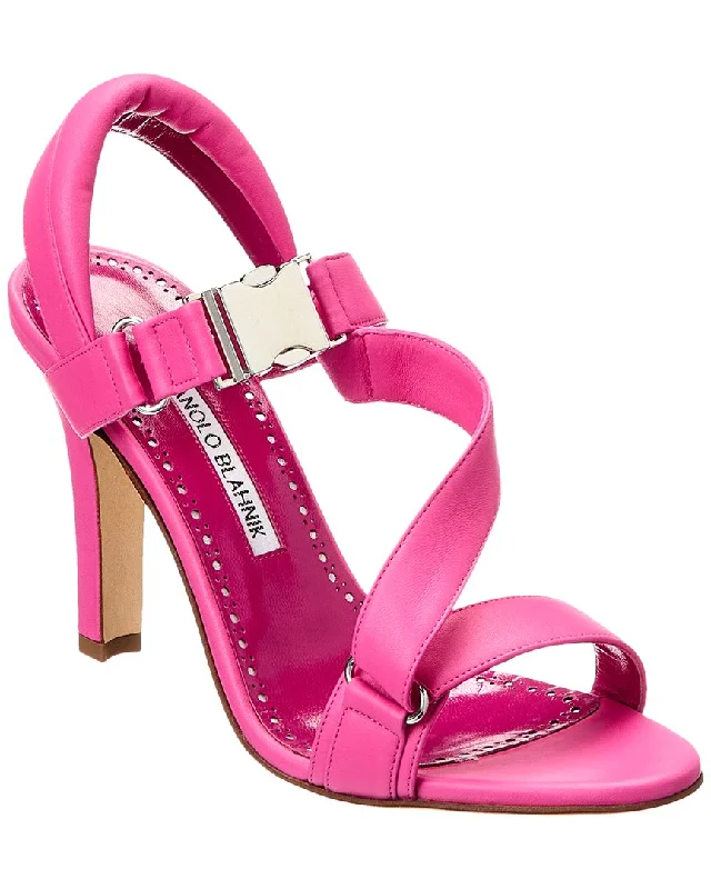 Manolo Blahnik Puxanhi 105 Leather Sandal