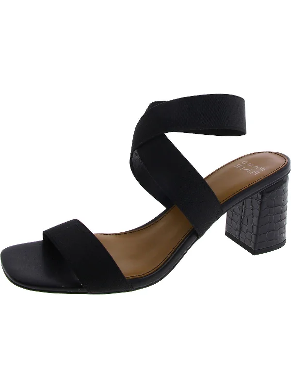 PARLY Womens Casual Open Toe Block Heel