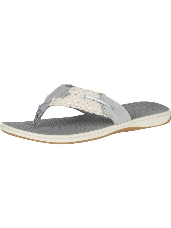 Parrotfish Womens Leather Flat Thong Sandals