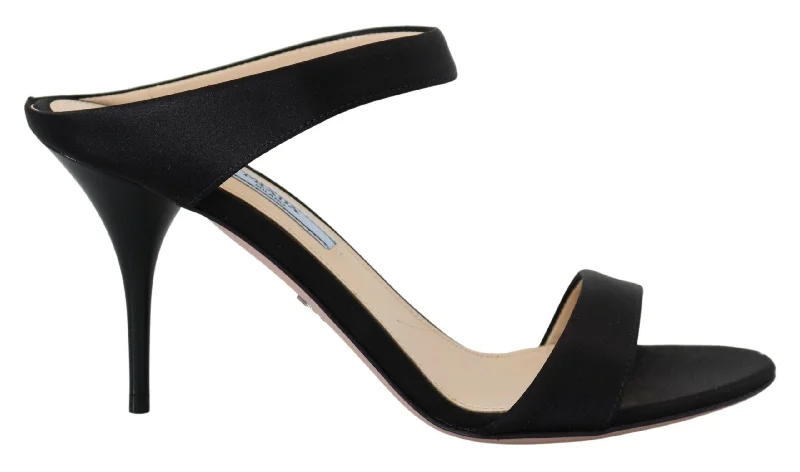 Prada Elegant  Leather Heels Women's Pumps