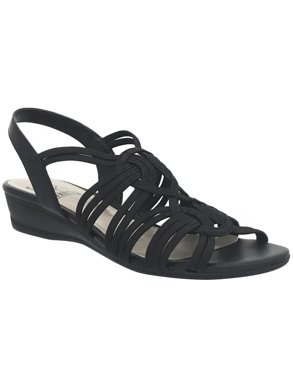 Riya Womens Satin Slingback Sandals