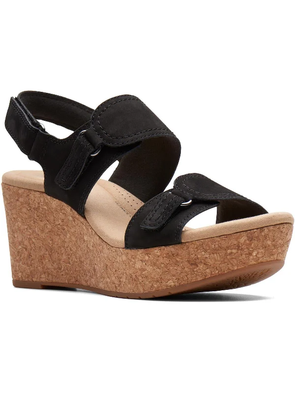 Rose Lane Womens Suede Wedge Sandals