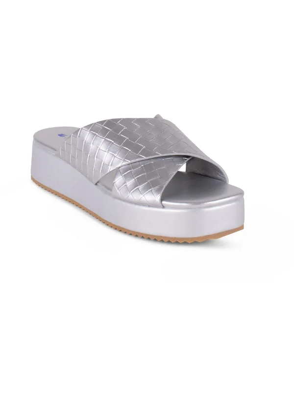 Rue Womens Open Toe Slip On Slide Sandals