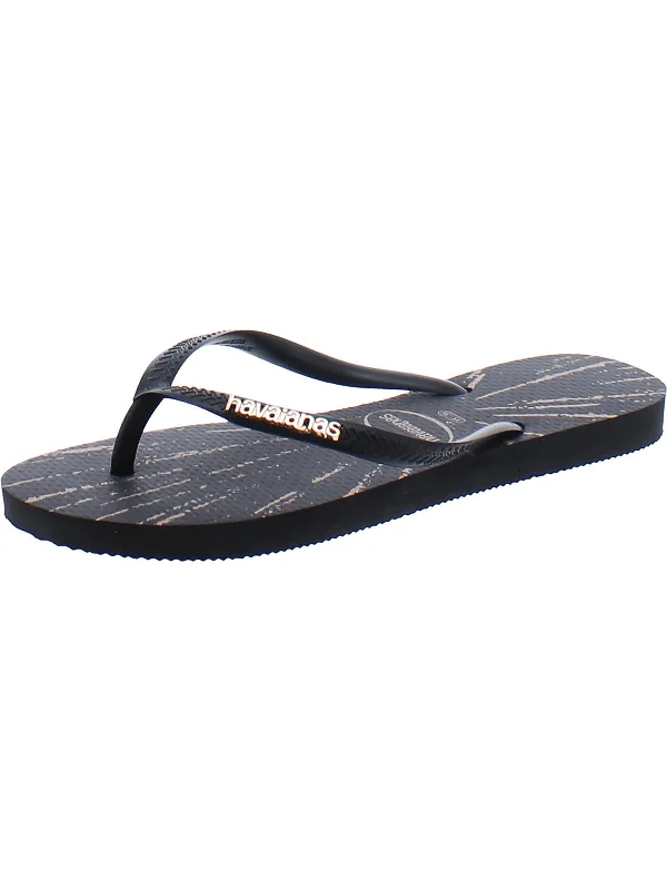 Slim Womens Thong Slides Flat Sandals