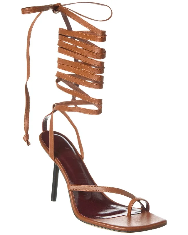 STAUD Nicola Leather Gladiator Sandal