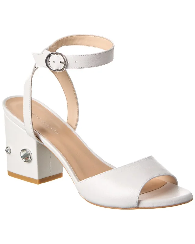 Stuart Weitzman Allshine Block 75 Leather Sandal