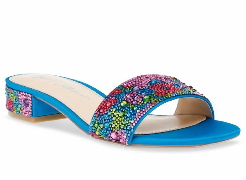 Sunny Shoes In Blue Poppy