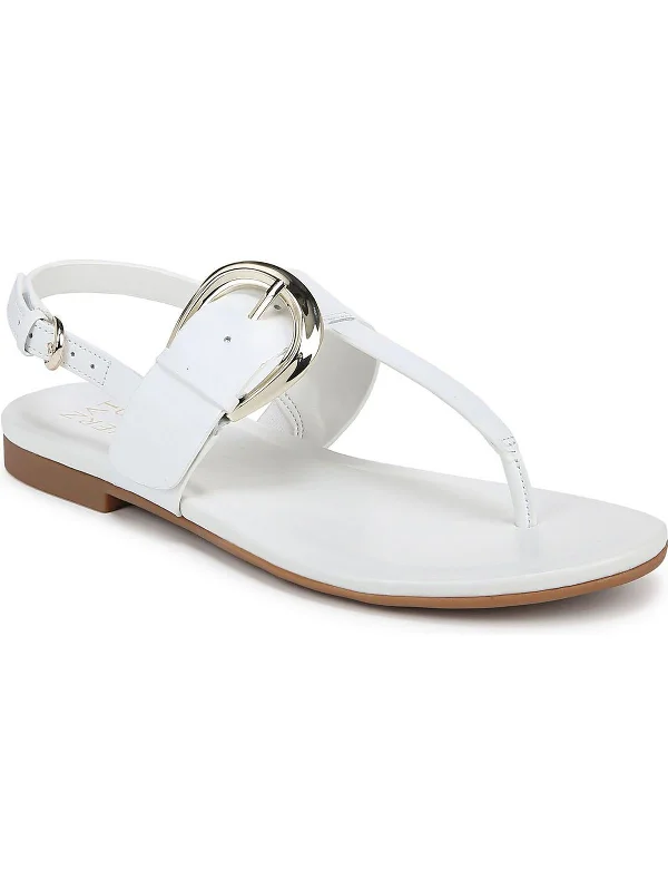 TAYLOR Womens Leather T-strap Slingback Sandals