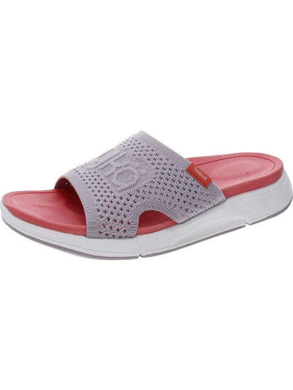 Thrive Slide Womens Open Toe Slip On Slide Sandals