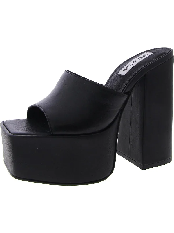 Trixie Womens Platform Block Heel