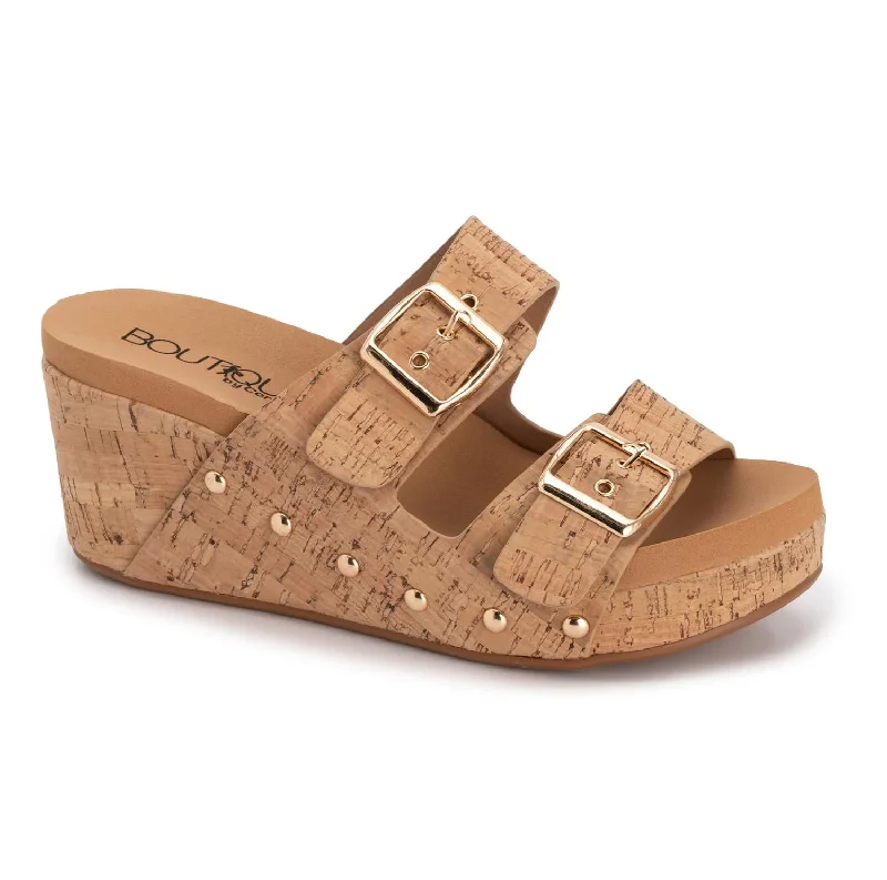 Twinkie Wedge Sandal In Square Cork