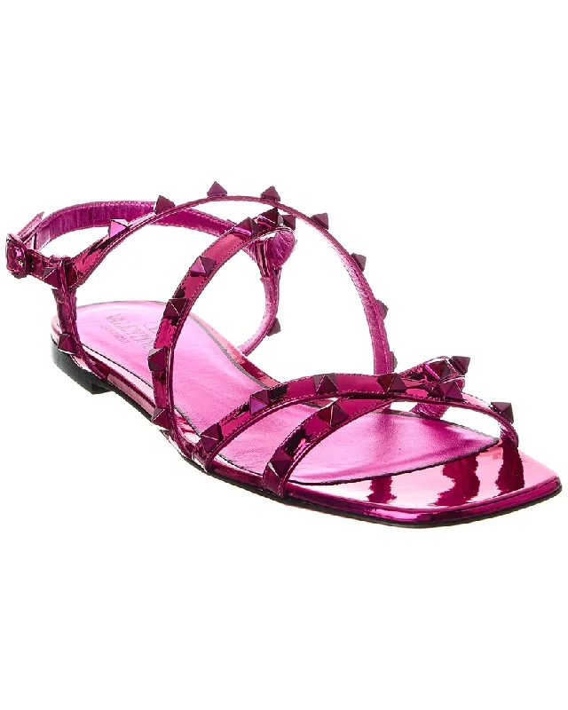 Valentino Rockstud Leather Sandal