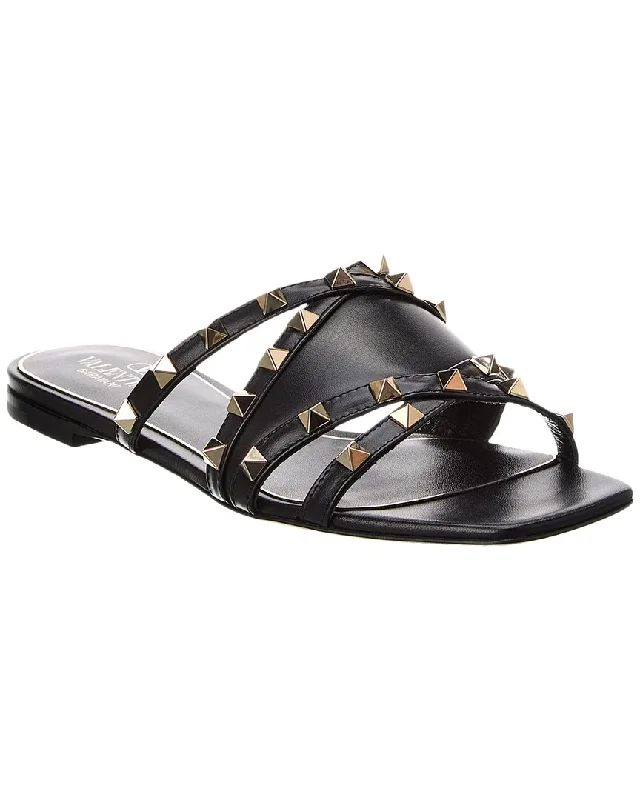 Valentino Rockstud Leather Sandal