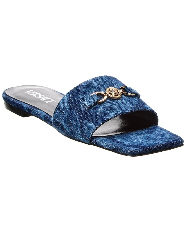 Versace Medusa Denim Sandal