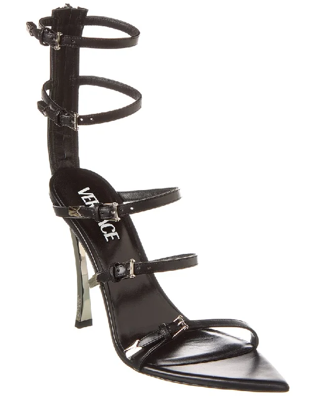 Versace Pin-Point Leather Sandal