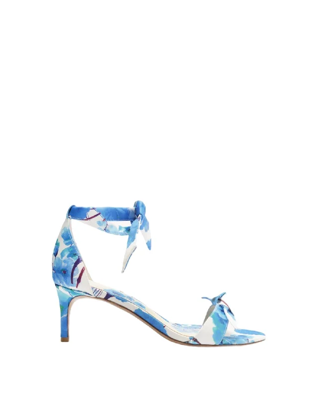 Women Clarita 60 Heeled Sandals In Blue/seta Floral