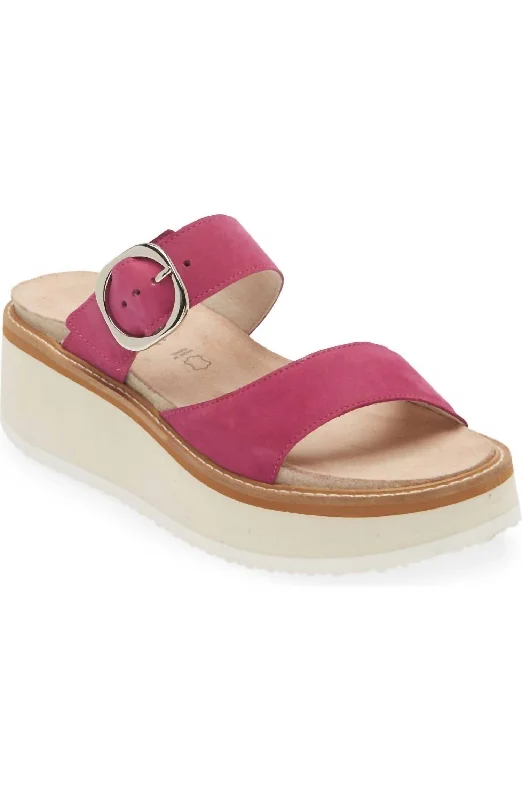 Women Halvah Sandal In Pink Plum