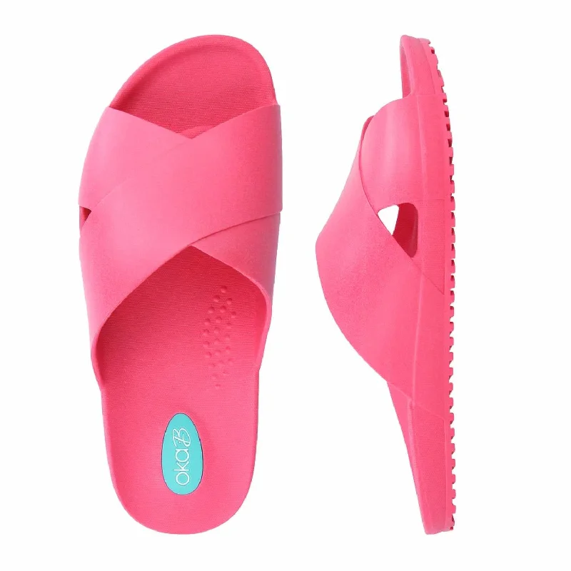 Women Maxell Slide In Neon Pink